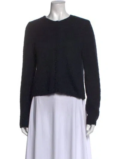 Pre-owned Reformation Open Front Sweater In Black