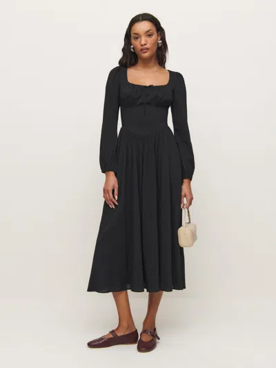 Reformation Oria Dress In Black