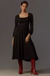 Reformation Oria Midi Dress In Black