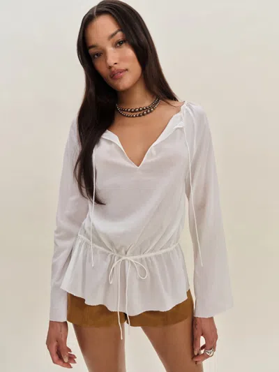 Reformation Orianne Top In White