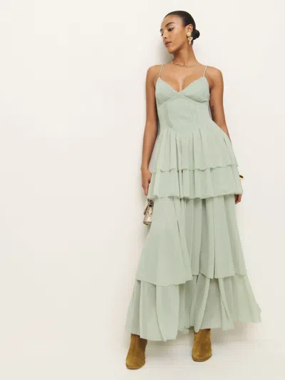 Reformation Orsa Dress In Mint