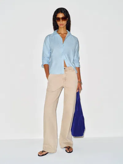 Reformation Orson Shirt Blue Xs