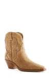 Reformation Otto Mini Western Boot In Toasted Coconut