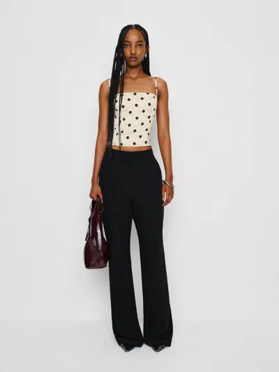 Reformation Overland Silk Top In White