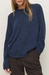 Reformation Cashmere Boyfriend Sweater In Danube