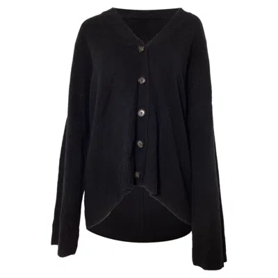 Reformation Oversized Cardigan In Black Wool