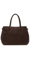 Reformation Oversized Patrizia Bowling Bag In Boss Suede