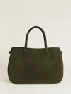 Reformation Oversized Patrizia Bag In Leccio Suede