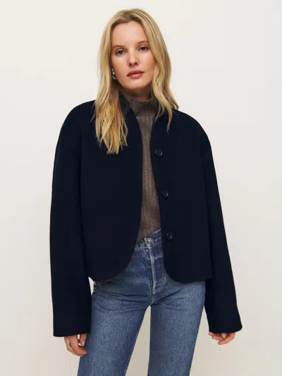 Reformation Owen Jacket Blue Large