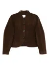 Reformation Owen Jacket In Brown