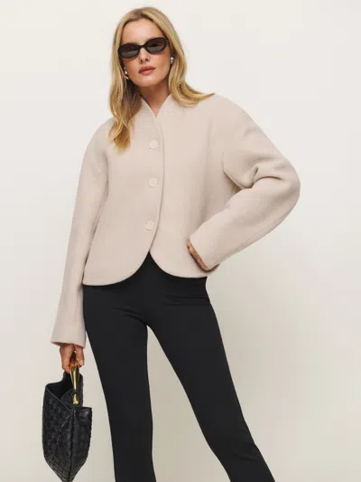 Reformation Owen Jacket In Cream