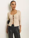 Reformation Owen Knit Top In Fior Di Latte