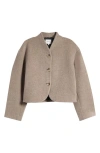 Reformation Owen Wool Blend Jacket In Stone