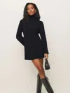 Reformation Ozzy Regenerative Wool Sweater Dress In Navy