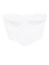 Reformation Pacie Linen Top In White