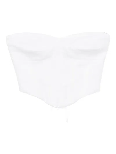 Reformation Pacie Linen Top In White