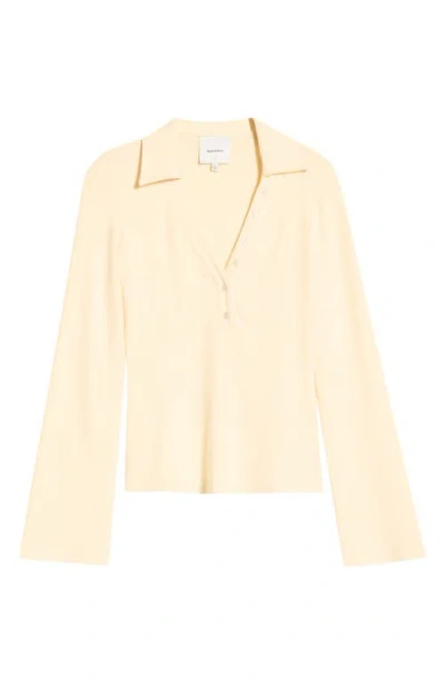 Reformation Paisley Knit Top In Yellow