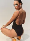Reformation Maillot De Bain Palma In Noir
