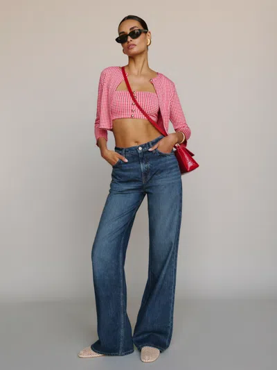 Reformation Palmer Lived-in Baggy Jeans In Otter