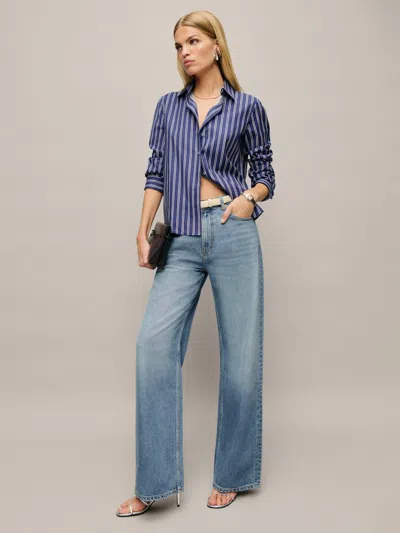 Reformation Palmer Lived-in Baggy Jeans In Powell