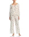 Reformation Paloma Pajama Set In Maven In White