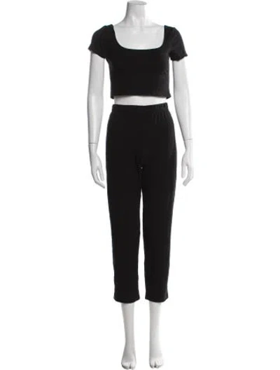 Pre-owned Reformation Pant Set In Black