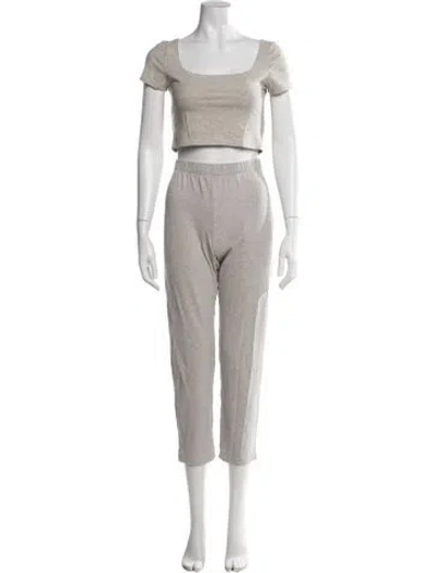Pre-owned Reformation Pant Set In Neutral