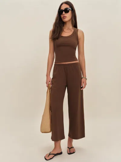 Reformation Pantalon Court En Maille Ruby