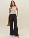 Reformation Pantalon En Lin À Taille Mi-haute Astrid