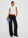Reformation Pantalon Taille Basse Gisele In Black