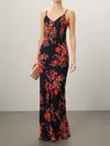 Reformation Parma Dress In Admire In Multi