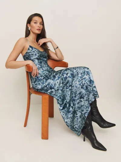 Reformation Parma Silk Dress In Bliss