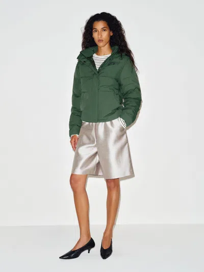 Reformation Patagonia W's Sisar Down Hoody Jacket Canopy Green Large
