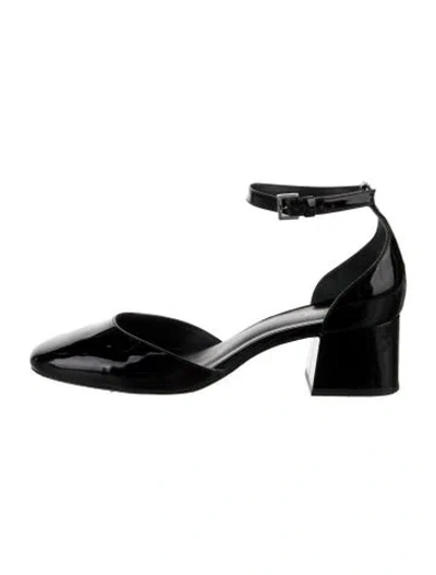 Pre-owned Reformation Patent Leather D'orsay Pumps In Black