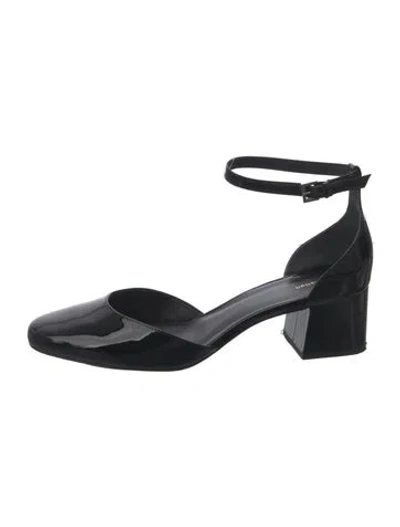 Pre-owned Reformation Patent Leather D'orsay Pumps In Black