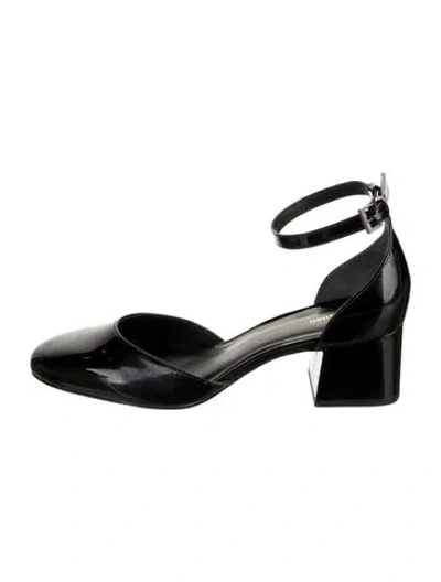 Pre-owned Reformation Patent Leather D'orsay Pumps In Black