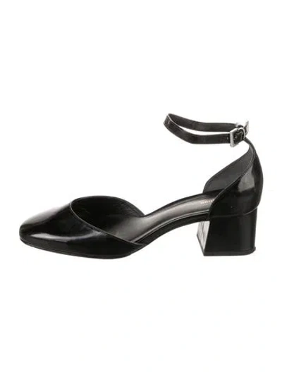 Pre-owned Reformation Patent Leather D'orsay Pumps In Black