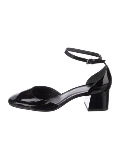 Pre-owned Reformation Patent Leather D'orsay Pumps In Black