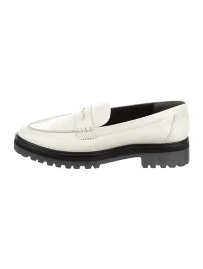 Pre-owned Reformation Patent Leather Loafers In Black/neutrals