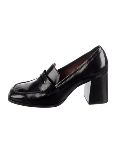 Pre-owned Reformation Patent Leather Pumps In Black