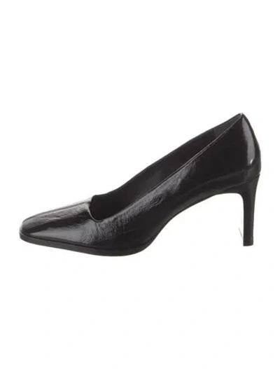 Pre-owned Reformation Patent Leather Pumps In Black