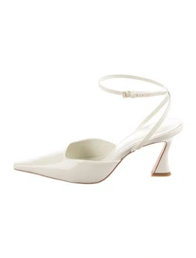 Pre-owned Reformation Patent Leather Pumps In Neutrals