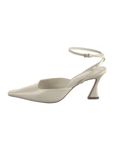 Pre-owned Reformation Patent Leather Pumps In Neutrals