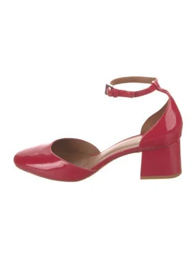 Pre-owned Reformation Patent Leather Pumps In Red