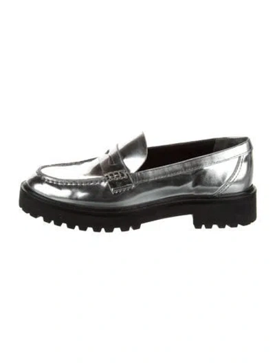 Pre-owned Reformation Patent Leather Pumps In Silver