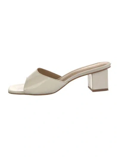 Pre-owned Reformation Patent Leather Slides