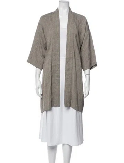 Pre-owned Reformation Patterned Coat W/ Tags In Neutrals