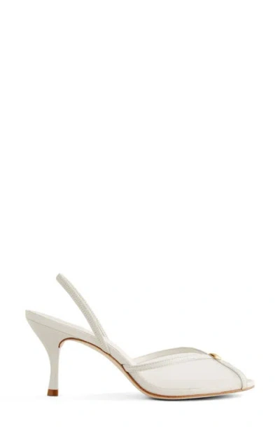 Reformation Paula Slingback Sandal In White