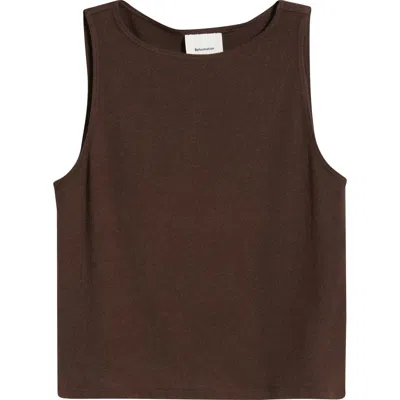 Reformation Pears Knit Tank In Brown