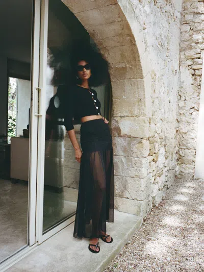 Reformation Penelope Skirt In Black